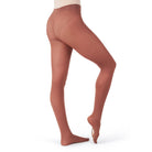 Capezio Ultra Soft Self Knit Waistband Adult Transition Tights Adult S/M Chestnut - DanceSupplies.com