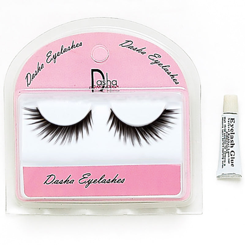 Dasha Full Eyelashes With Glue - Slant   - DanceSupplies.com