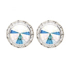 Dasha Performance Earrings (12mm/17mm) Clip-On Aurora Borealis - DanceSupplies.com