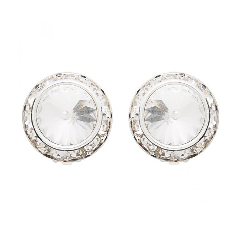 Dasha Performance Earrings (12mm/17mm) Clip-On Crystal - DanceSupplies.com