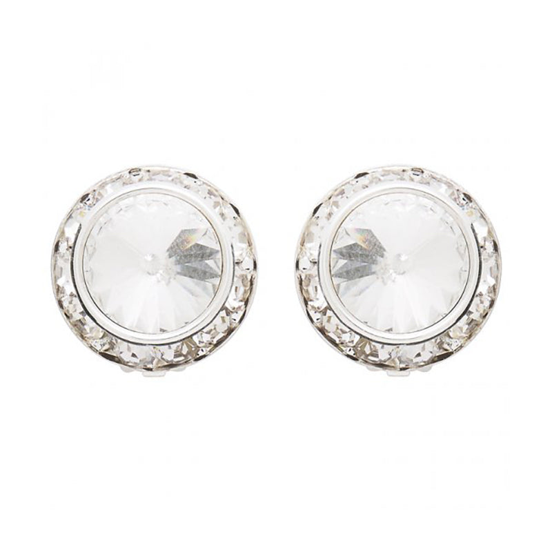 Dasha Performance Earrings (8mm/13mm) Clip-On Crystal - DanceSupplies.com