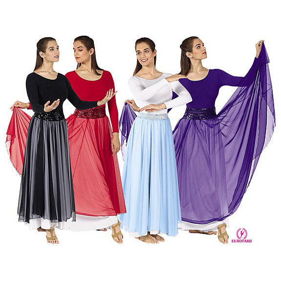 Eurotard Chiffon Overlay Skirt   - DanceSupplies.com