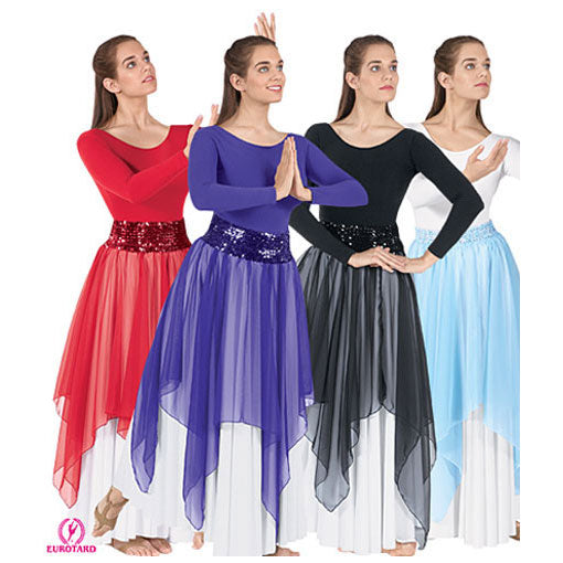 Eurotard Chiffon Single Handkerchief Skirt/Top   - DanceSupplies.com