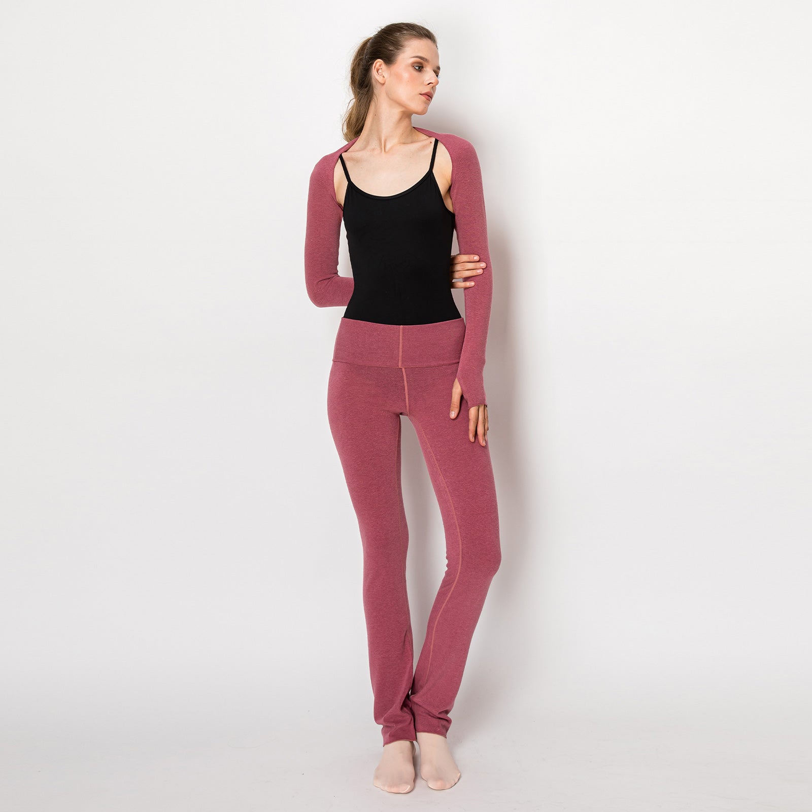 Aluvie Rose Roll-Down Pants - DanceSupplies.com