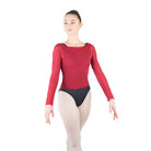 Ballet Rosa Natasha Mesh Top Adult 36 Bordeaux - DanceSupplies.com