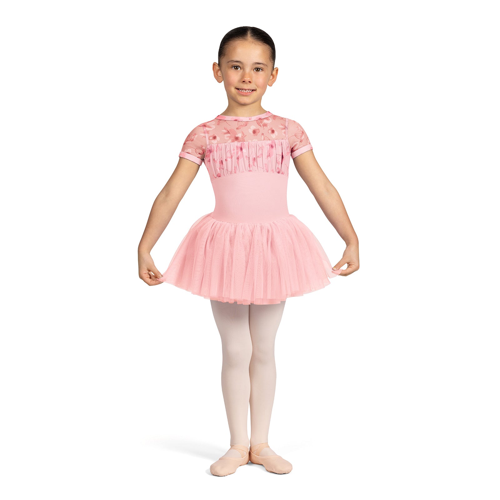 Bloch Belle Floral Tutu Dress Child 2-4 Candy Pink - DanceSupplies.com