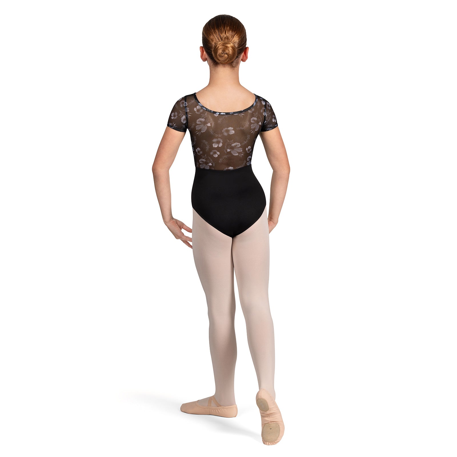 Bloch Girls Remi Floral Cap Sleeve Leotard   - DanceSupplies.com