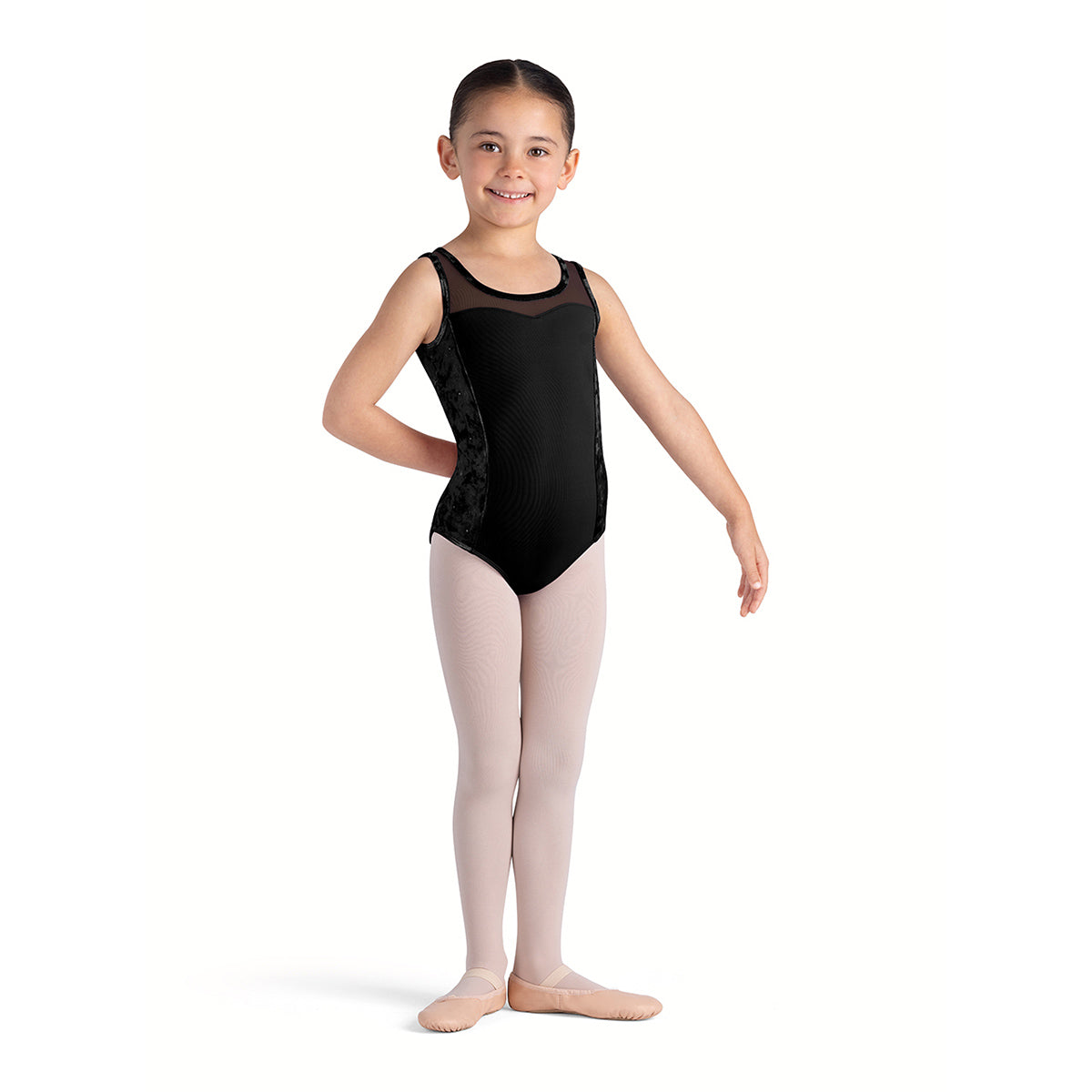 Bloch Girls Amelia Tank Leotard Child 4-6 Black - DanceSupplies.com