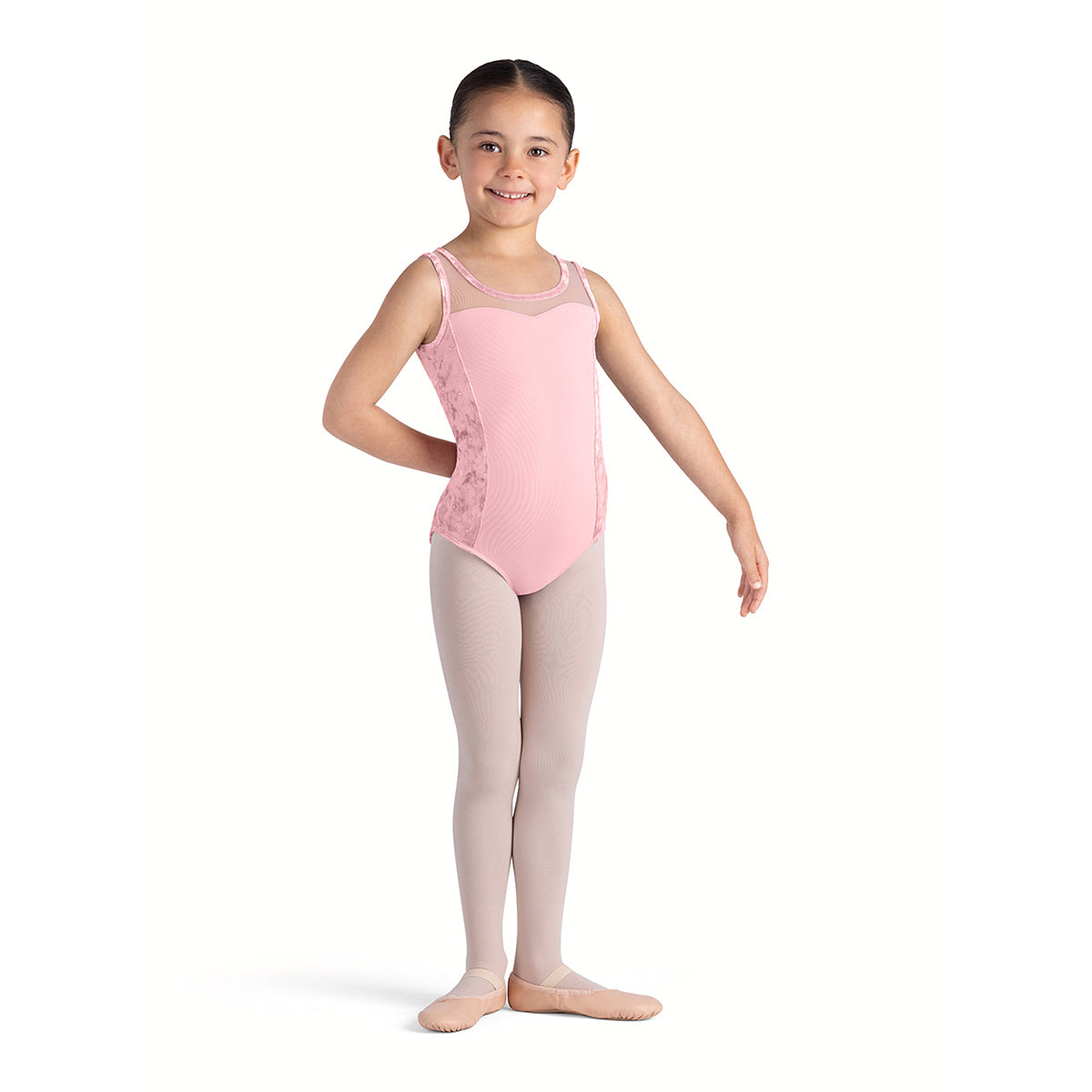 Bloch Girls Amelia Tank Leotard Child 4-6 Candy Pink - DanceSupplies.com