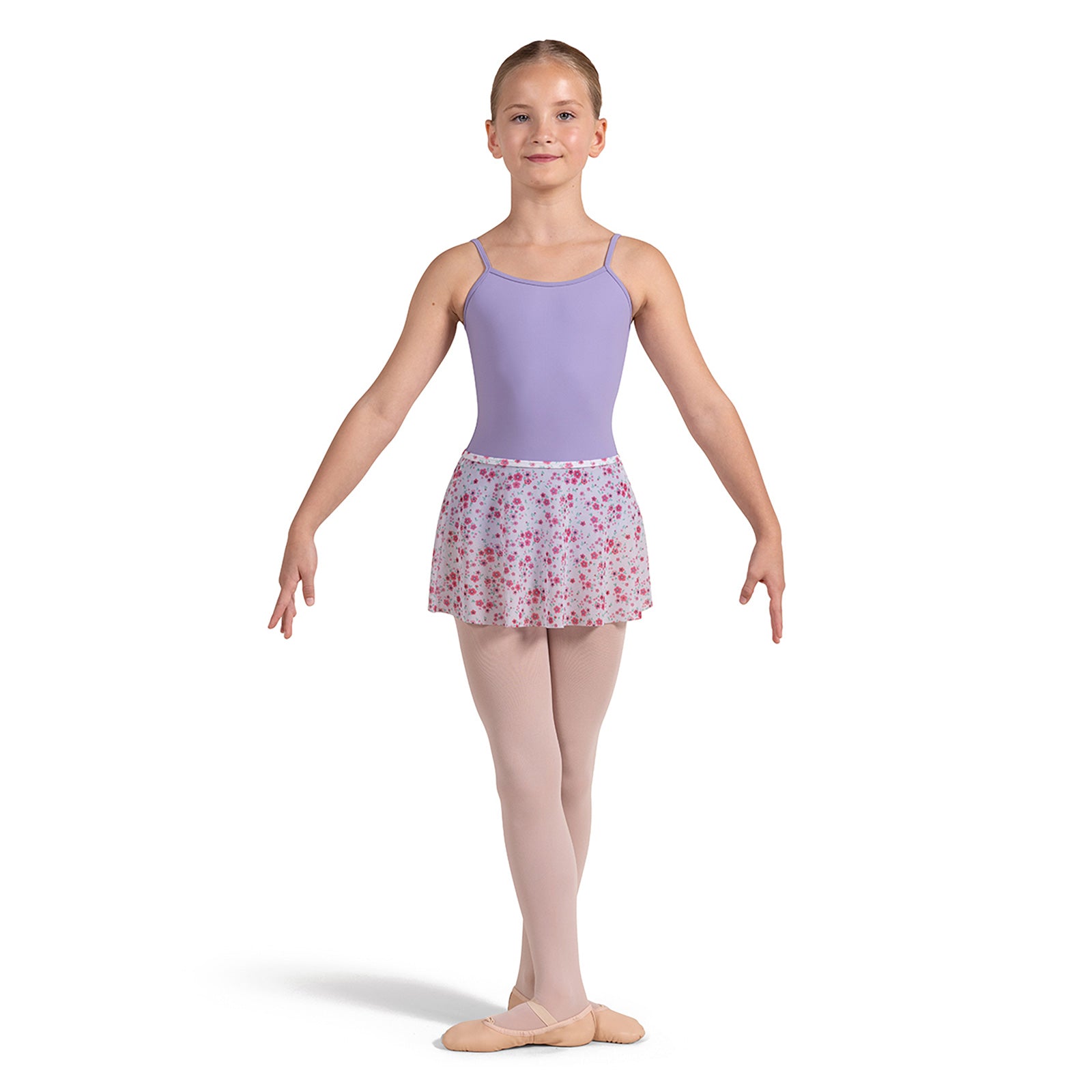 Bloch Child's Pull-On Mesh Floral Skirt Child XS/S Garland - DanceSupplies.com