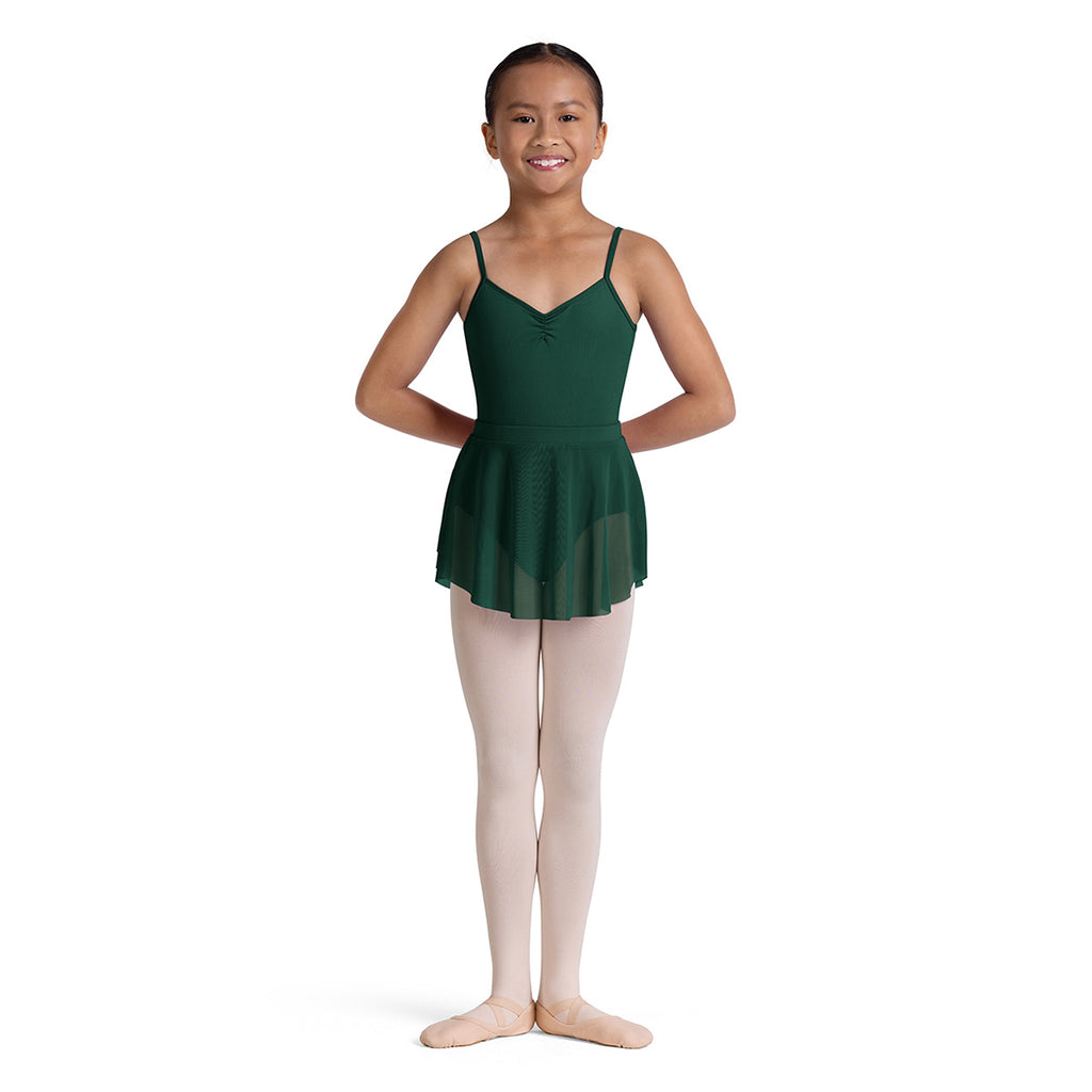 Bloch Child's Viola Mesh Skirt Child XS/S Evergreen - DanceSupplies.com