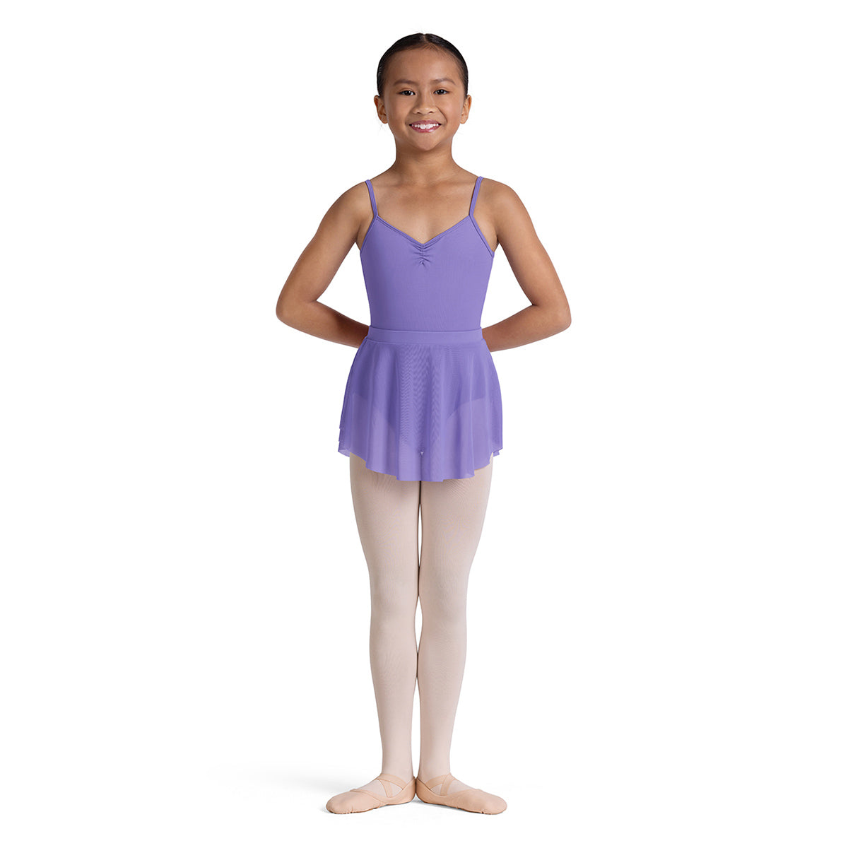 Bloch Child's Viola Mesh Skirt Child XS/S Lavender - DanceSupplies.com