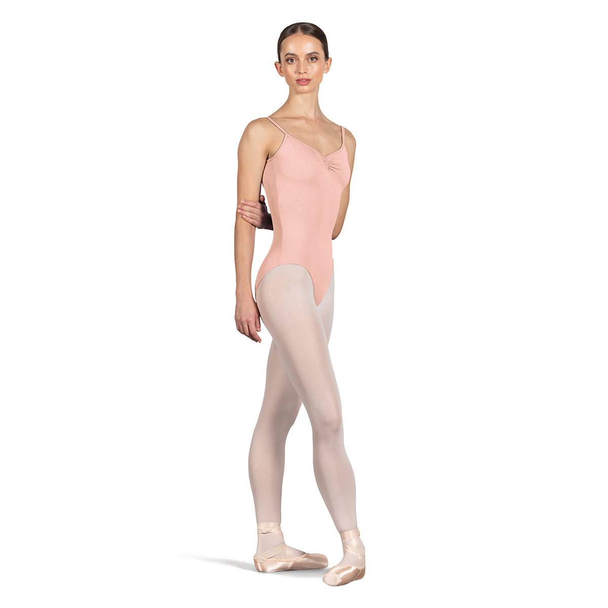 Bloch Ladies Arianne Camisole Leotard Adult P Light Pink - DanceSupplies.com