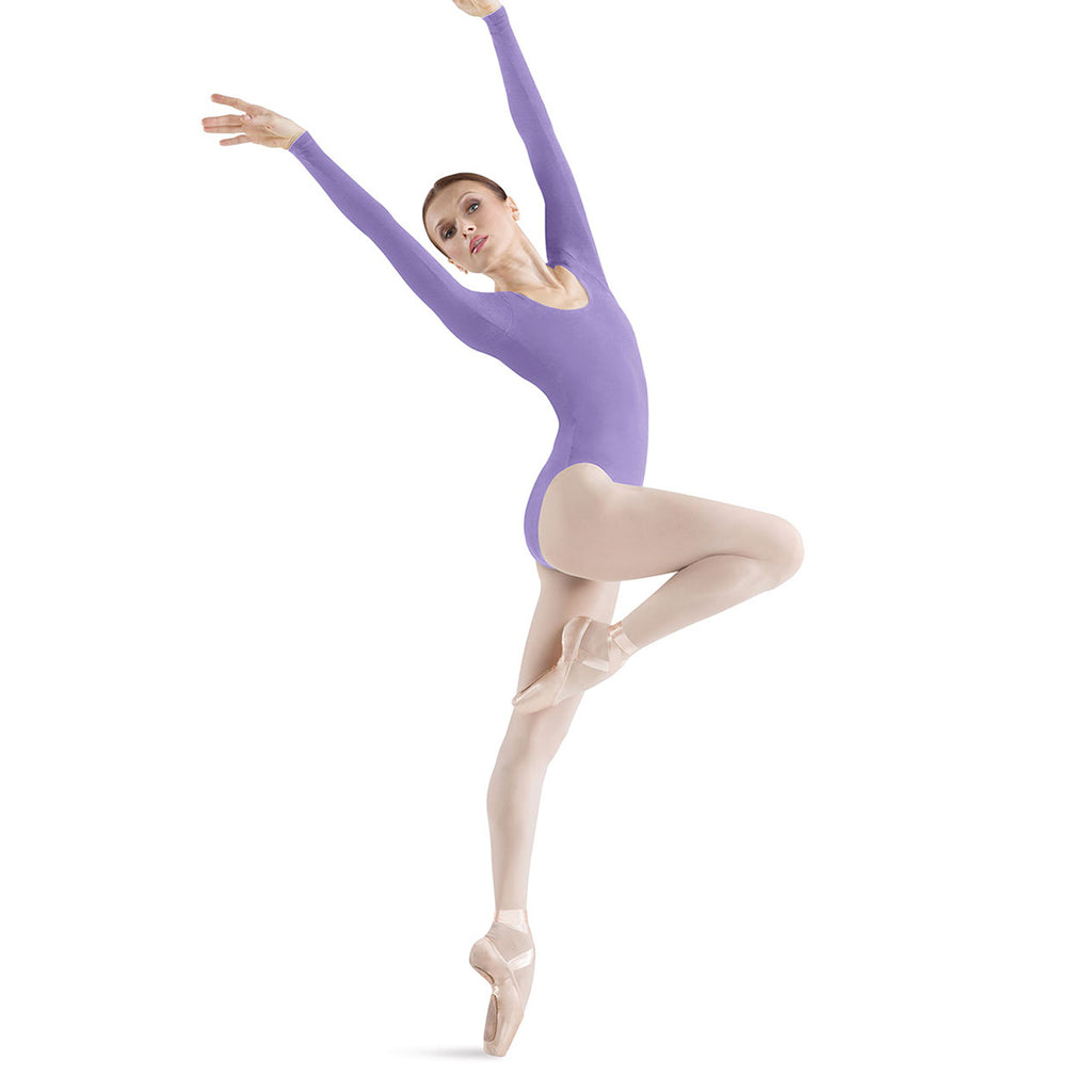 Bloch Ladies Premier Long-Sleeve Leotard Adult P Lavender - DanceSupplies.com