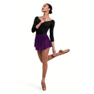 Bloch Adult Jaye Mesh Skirt Adult P/S Aubergine - DanceSupplies.com