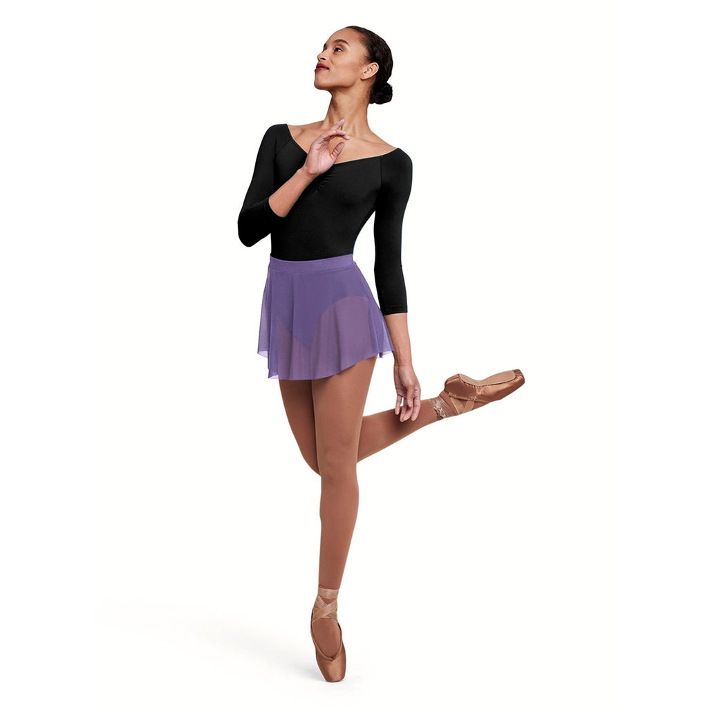 Bloch Adult Jaye Mesh Skirt Adult P/S Lavender - DanceSupplies.com