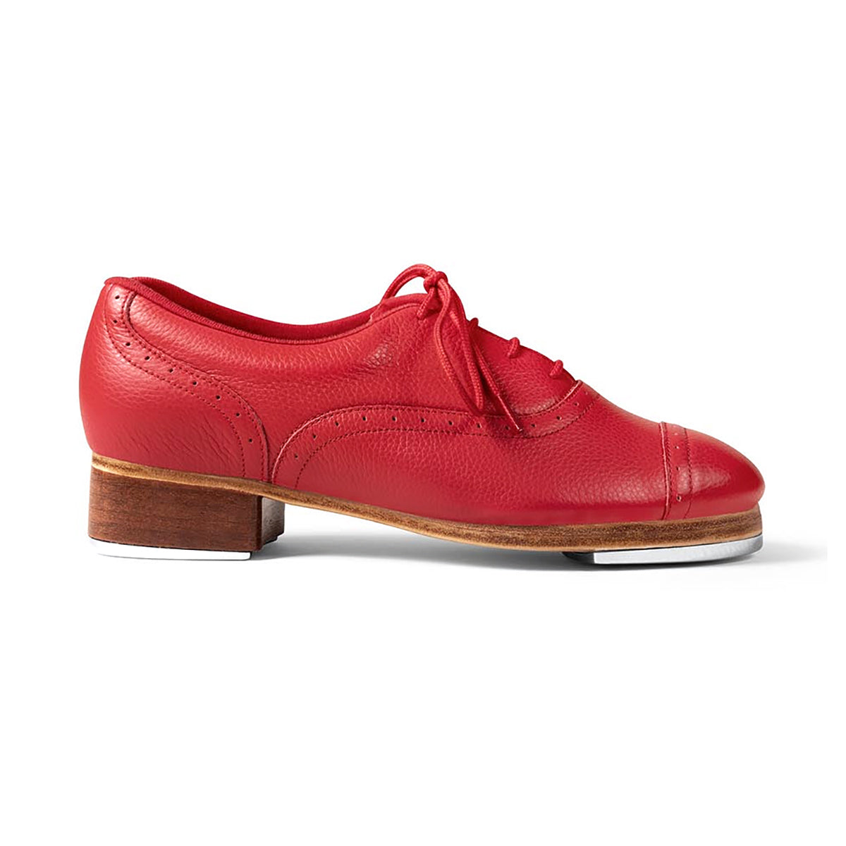 Bloch Jason Samuels Smith Ladies Pebble Leather Tap Shoes - Red - DanceSupplies.com