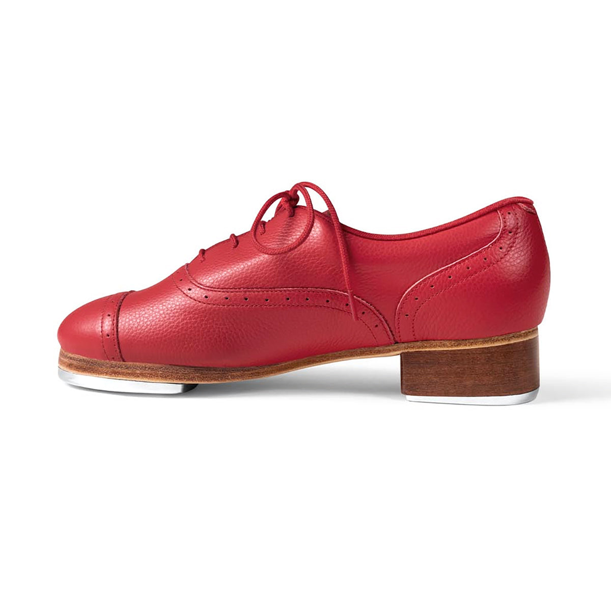 Bloch Jason Samuels Smith Ladies Pebble Leather Tap Shoes - Red - DanceSupplies.com