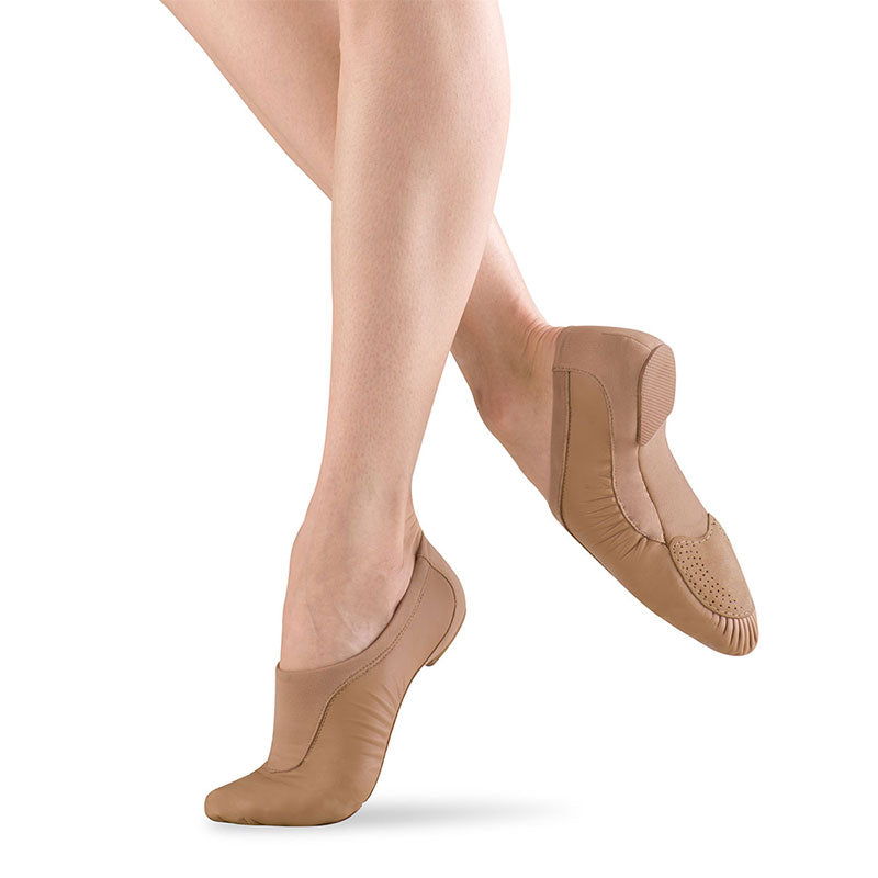 Bloch Ladies Pulse Jazz Shoes Ladies 4 Tan - DanceSupplies.com