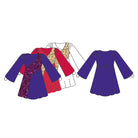 Body Wrappers Stained Glass Asymmetrical Bell Sleeve Tunic   - DanceSupplies.com