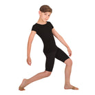 Body Wrappers Boy's Short Sleeve Pullover Child 5-6 Black - DanceSupplies.com