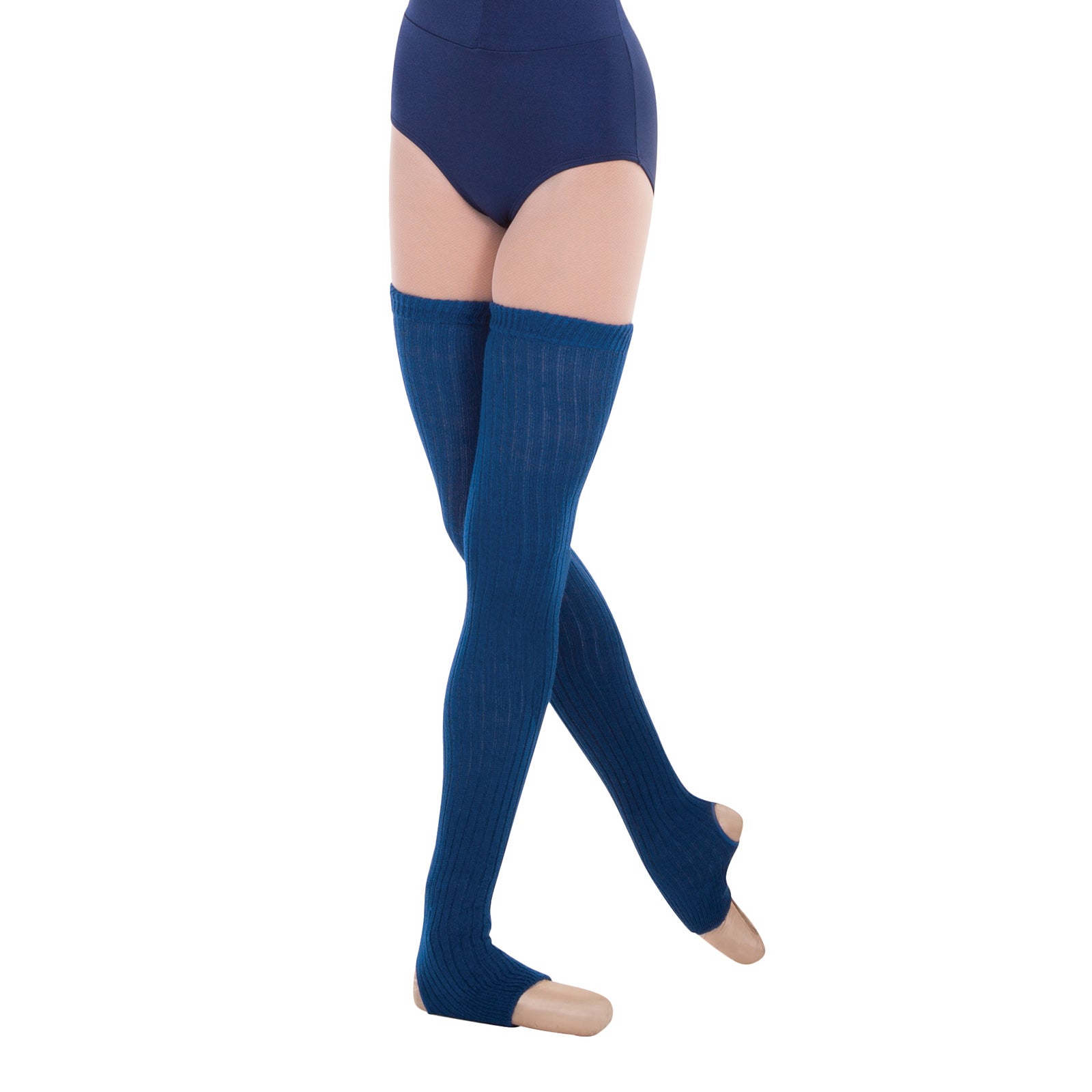 Body Wrappers 36" Stirrup Legwarmers Midnight Blue  - DanceSupplies.com