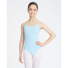 Capezio Adult Cotton Camisole Leotard w/Adjustable Straps Adult XS Light Blue - DanceSupplies.com