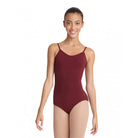 Capezio Adult V-Neck Camisole Leotard Adult XS Burgundy - DanceSupplies.com