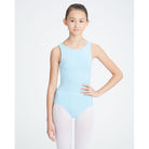 Capezio Adult High-Neck Tank Leotard Adult XS Light Blue - DanceSupplies.com