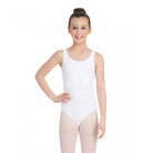 Capezio Child's High-Neck Tank Leotard Toddler White - DanceSupplies.com