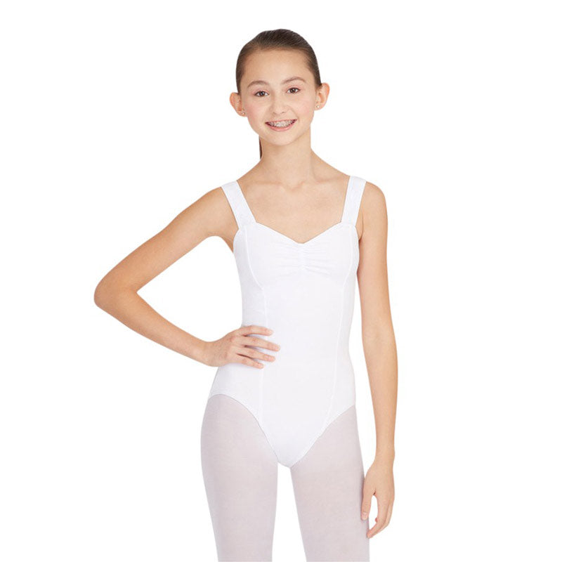 Capezio Adult Princess Tank Leotard Adult XS White - DanceSupplies.com