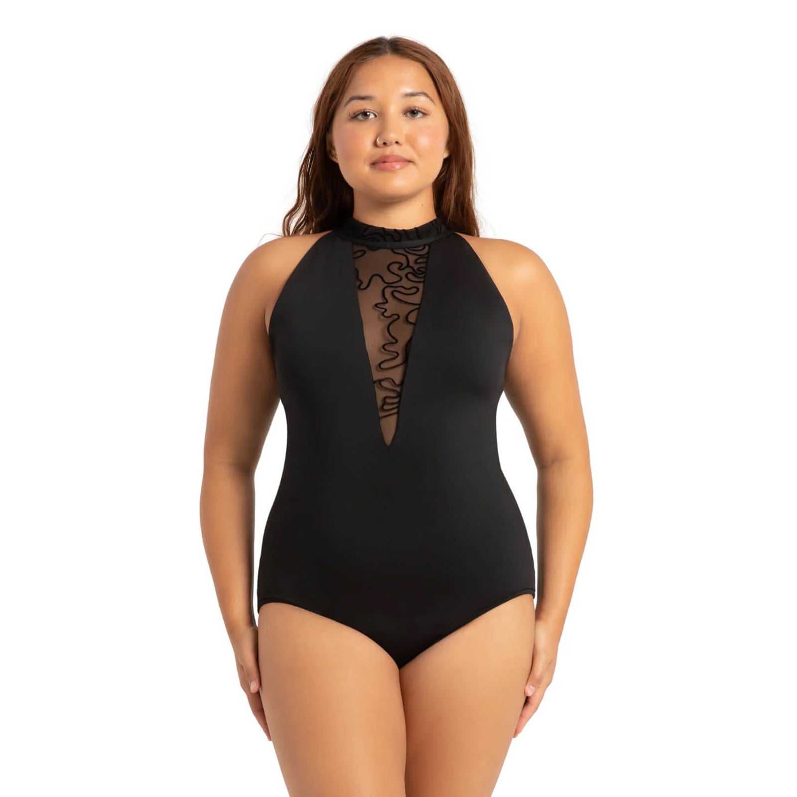 Capezio Bella Notte Danza Leotard Adult XS Black - DanceSupplies.com