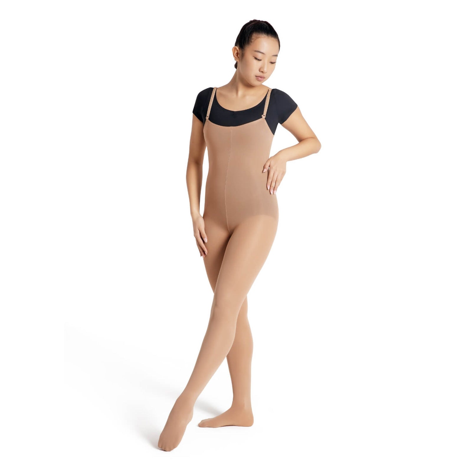 Capezio Seamless Ballet Sock H22U - Black and Pink Dance Supplies