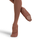 Capezio Adult Hanami Stretch Canvas Ballet Slippers - Mocha Adult 3 Medium Mocha- DanceSupplies.com