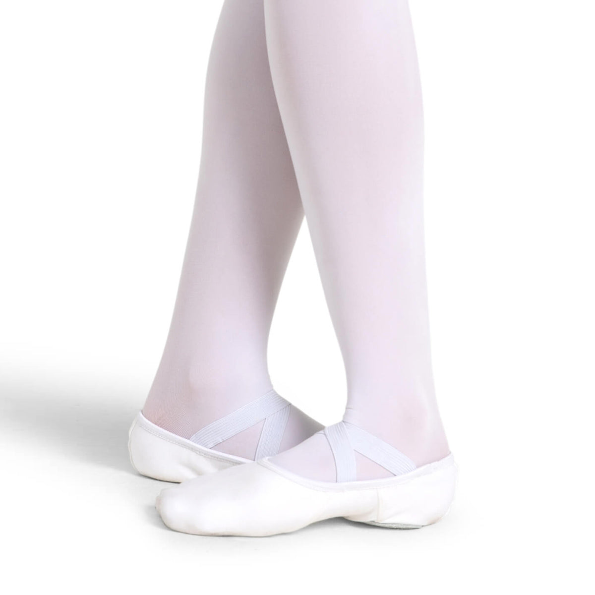 Capezio Adult Hanami Stretch Canvas Ballet Slippers - White   - DanceSupplies.com