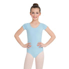 Capezio Child's Classic Short Sleeve Leotard Toddler Light Blue - DanceSupplies.com