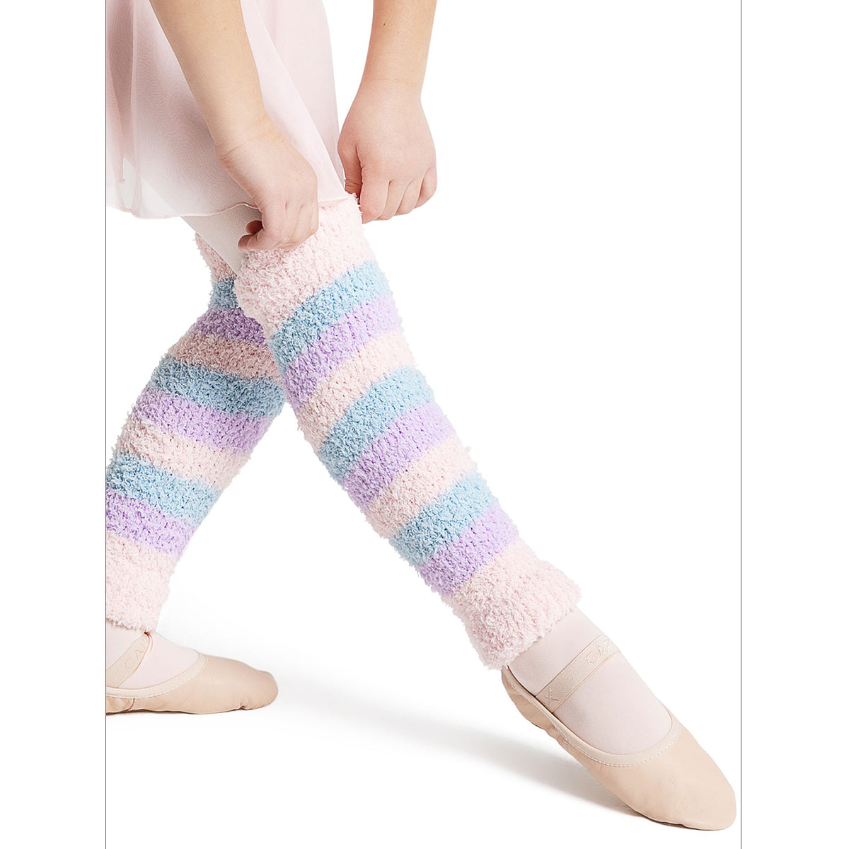 Capezio 12" Striped Pamper Legwarmers   - DanceSupplies.com