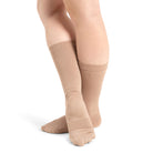 Capezio Lifeknit Calf Length Sox Adult XS Nude - DanceSupplies.com