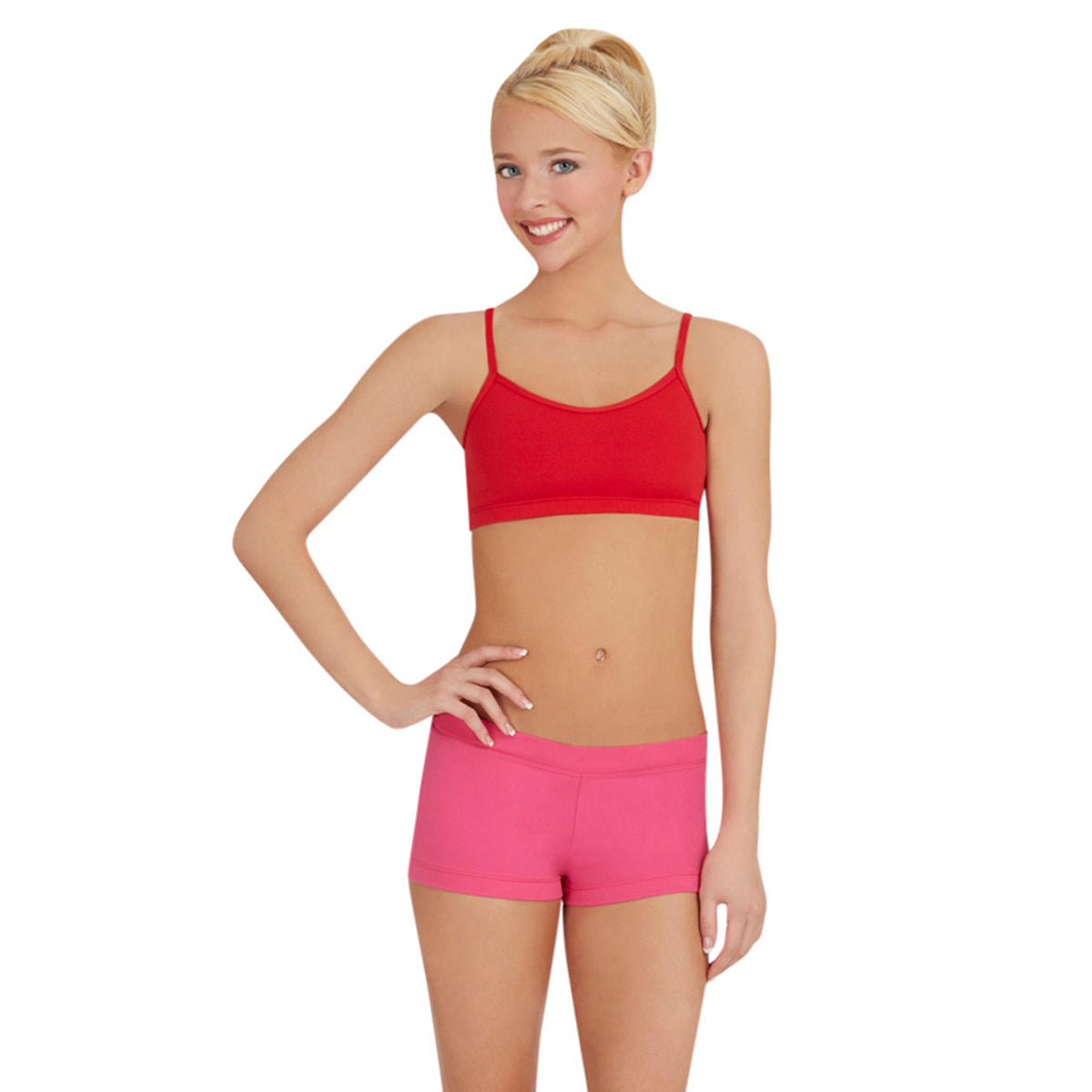 Capezio Adult Camisole Bra Top Adult XS Red - DanceSupplies.com