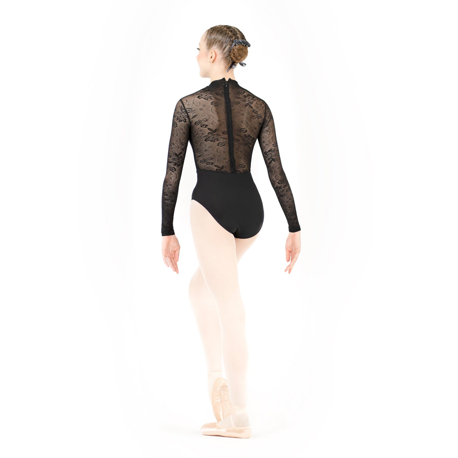 Danse de Paris Snowflake Leotard - Ebony Lace   - DanceSupplies.com