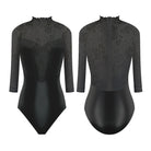 Danse de Paris Snowflake Leotard - Ebony Lace Adult XS Ebony Lace - DanceSupplies.com