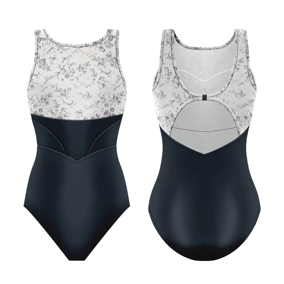 Danse de Paris Blisse Leotard - Smoked Pearl Adult XS Smoked Pearl - DanceSupplies.com