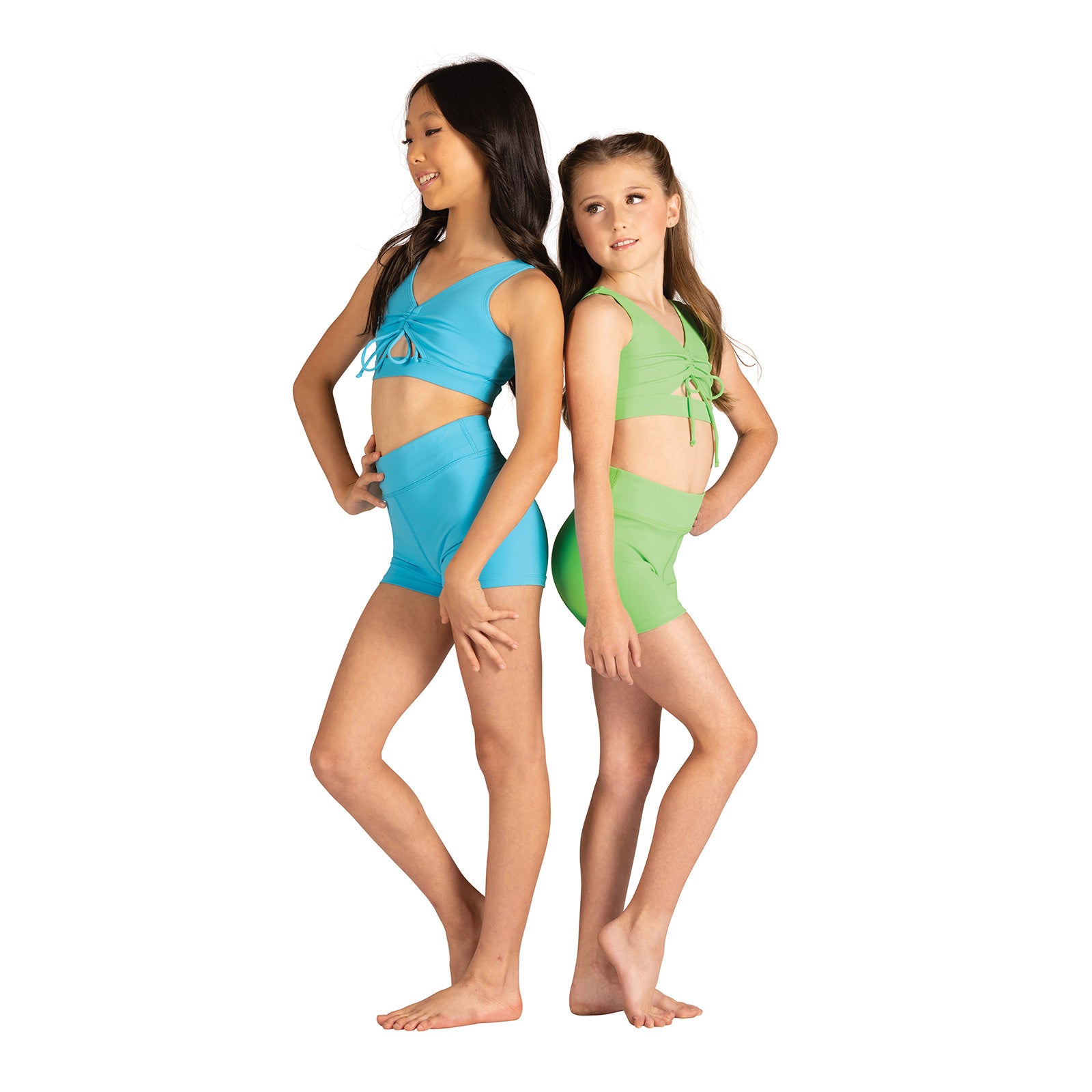 Danznmotion Child High Waisted Booty Shorts   - DanceSupplies.com