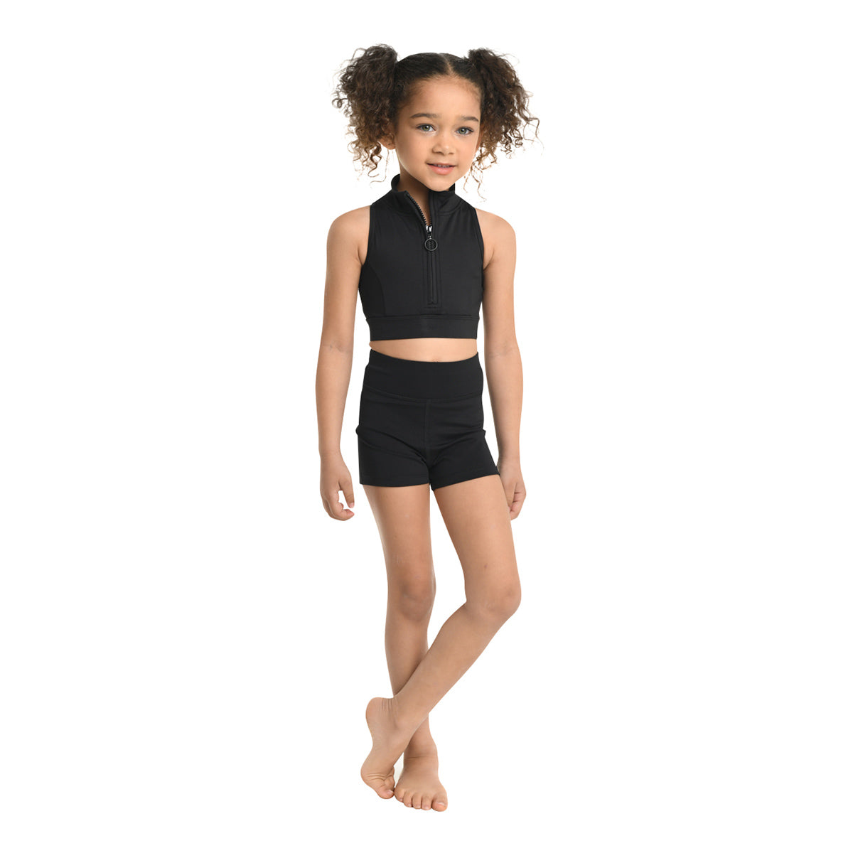 Danznmotion Child High Waisted Booty Shorts   - DanceSupplies.com