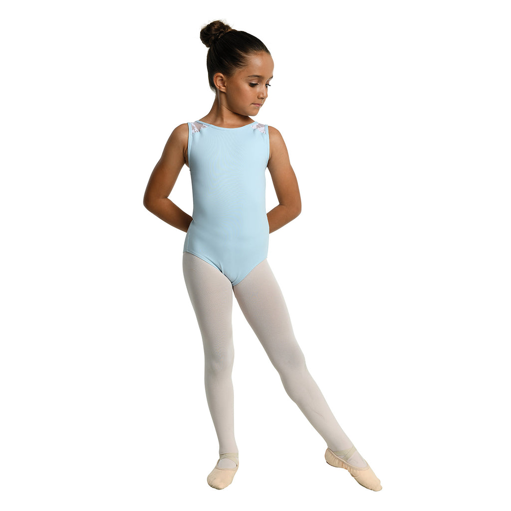 Danznmotion Child Clementine Tank Leotard Child 4-6 Light Blue - DanceSupplies.com