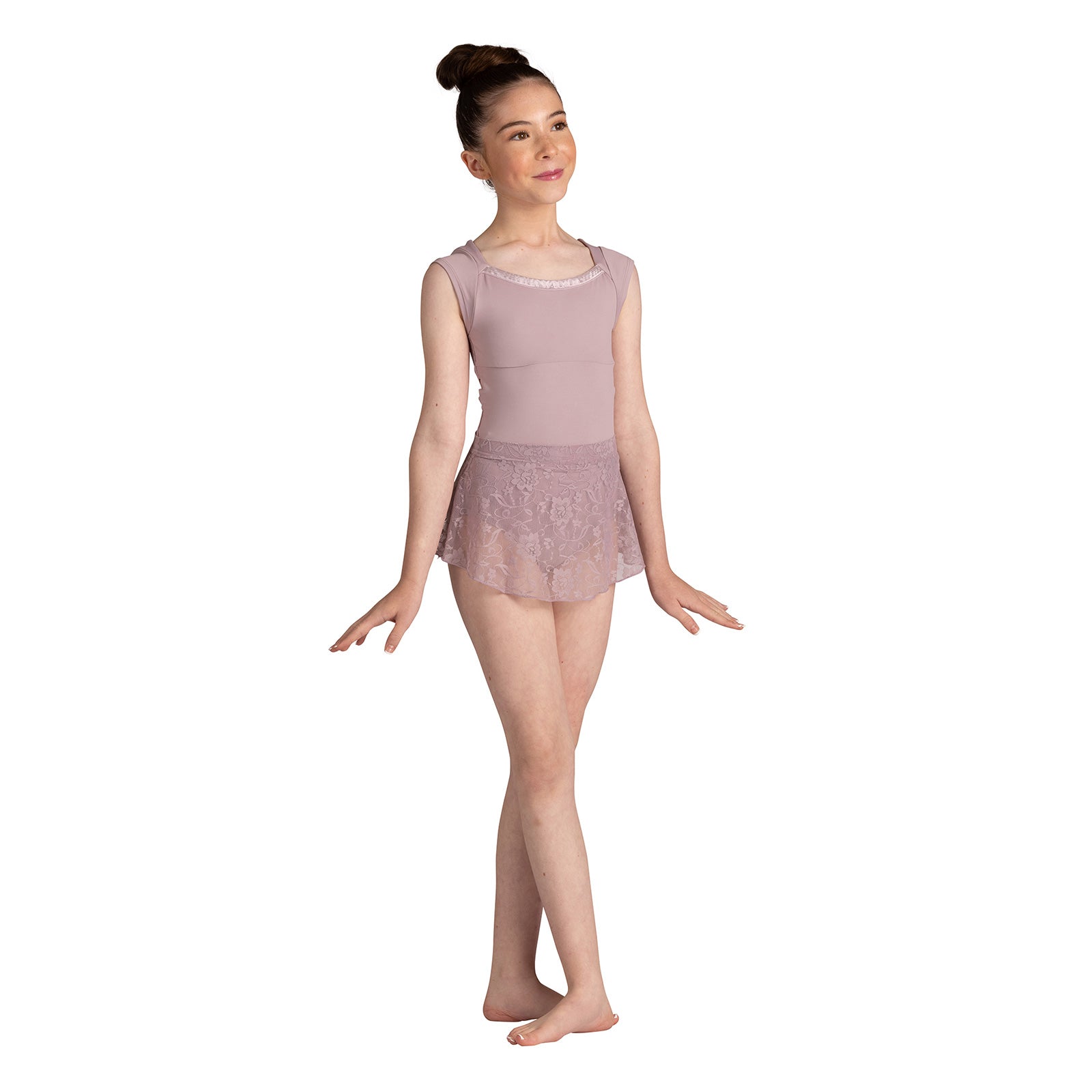 Danznmotion Child Lace Skirt Child I/M Nirvana Pink - DanceSupplies.com