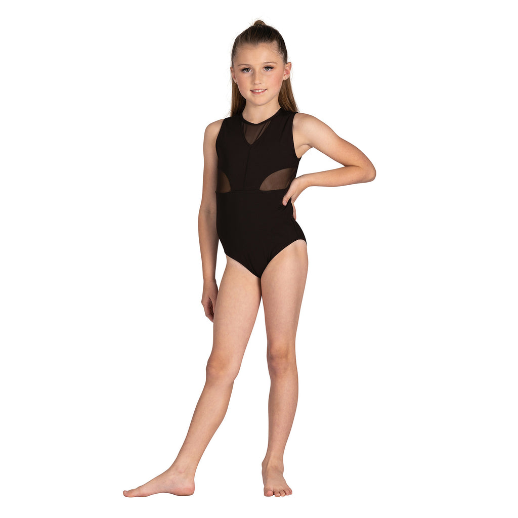 Danznmotion Child Scout Leotard Child 6X-7 Black - DanceSupplies.com