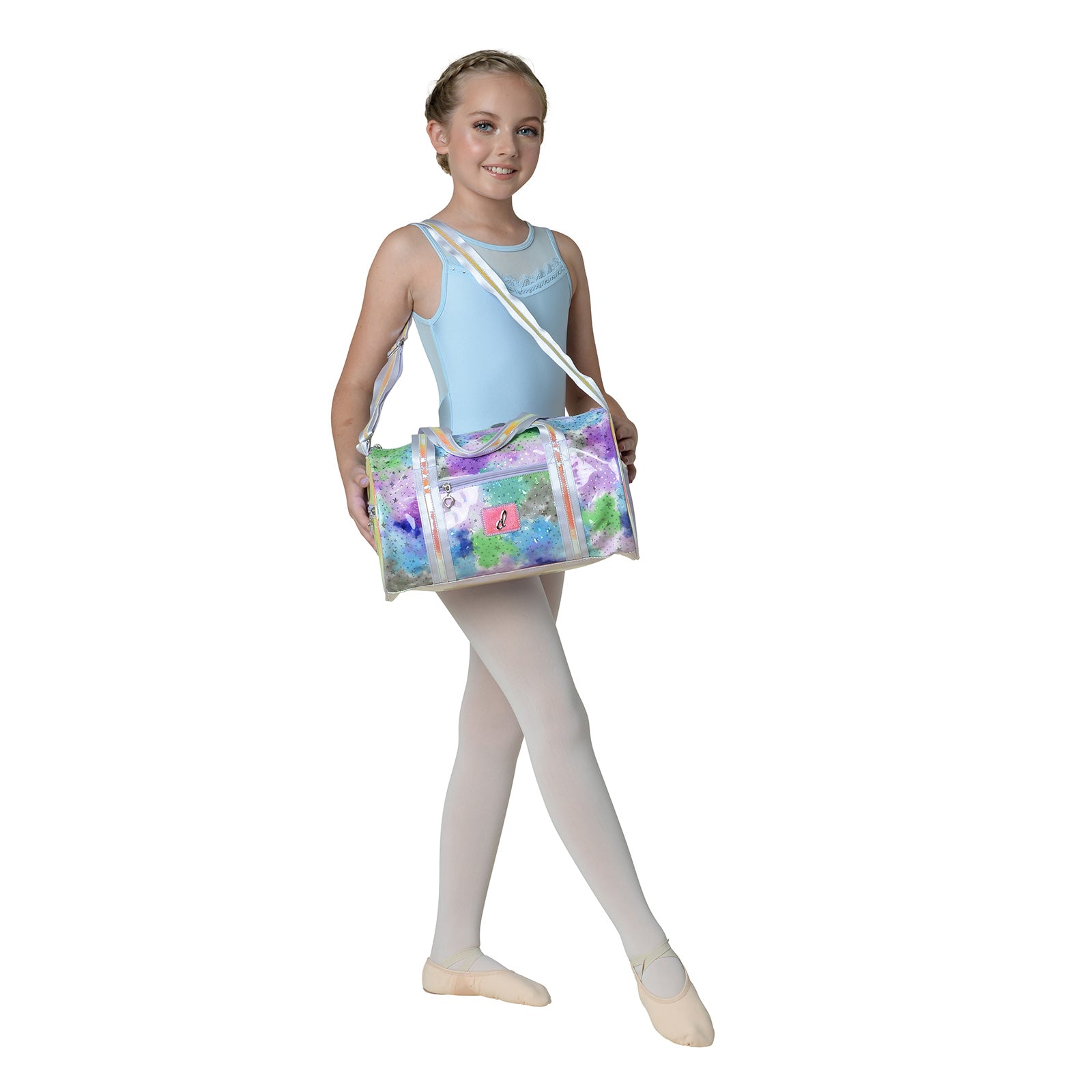 Danznmotion Pastel Clouds and Stars Duffel Bag   - DanceSupplies.com