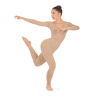 Eurotard Adult Long Sleeve Unitard Adult S Nude - DanceSupplies.com