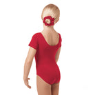 Eurotard Child's Short Sleeve Leotard Child XS Red - DanceSupplies.com